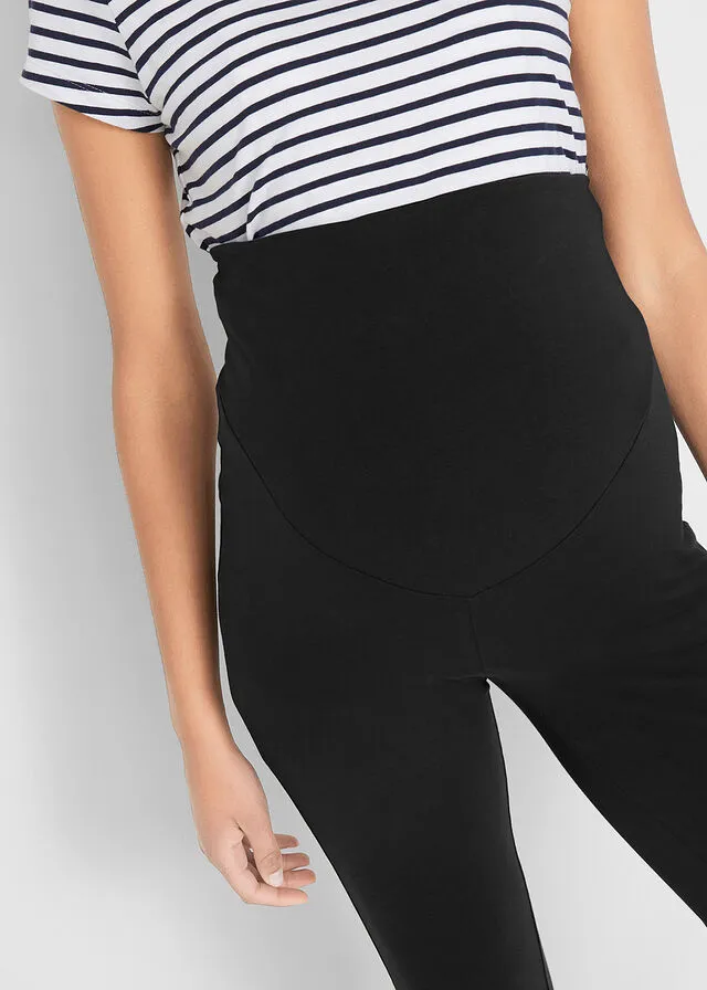 Leggings premamá en longitud capri (2 unidades) Negro-negro